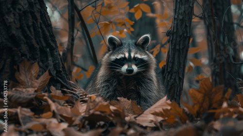 Portrait of raccoon