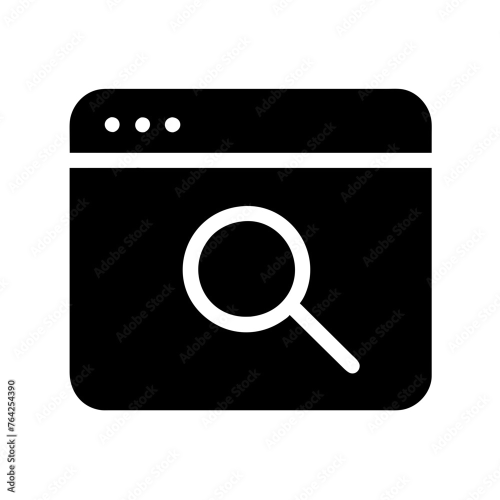 Magnifying glass Search icon vector silhouette graphic element symbol illustration on a Transparent Background Magnifying glass Search icon vector silhouette graphic element symbol illustration on a Transparent Background