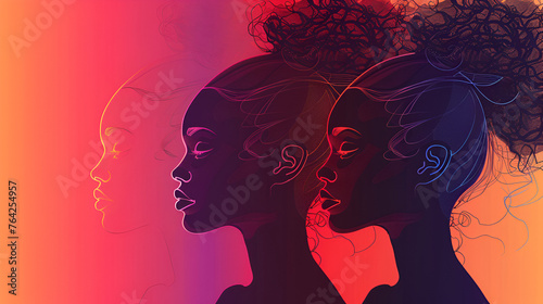  Vector art of a gradient of different melanin shades