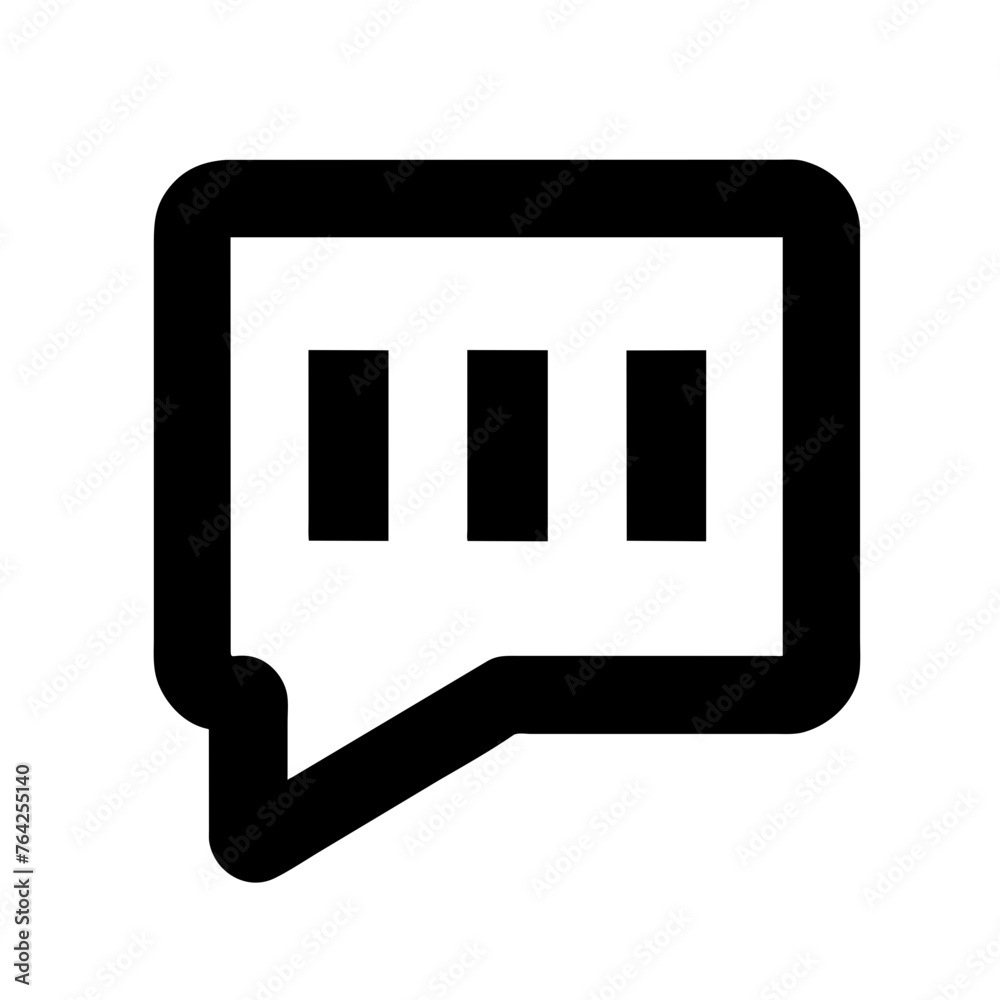 Chat icon vector symbol element illustration on a Transparent Background Chat icon vector symbol element illustration on a Transparent Background