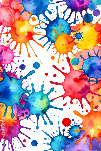 Creative Energy: Vibrant Watercolor Background. generative AI