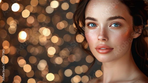 Close-Up of Woman With Blue Eyes