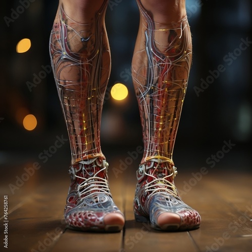 Ankle bone pain, Ankle deep pain in bone, for humans.