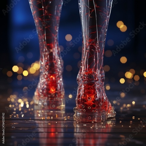Ankle bone pain, Ankle deep pain in bone, for humans.