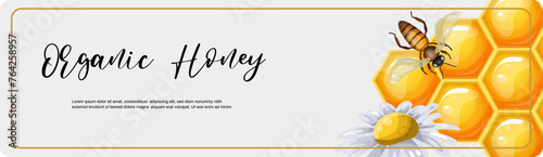 Organic honey banner