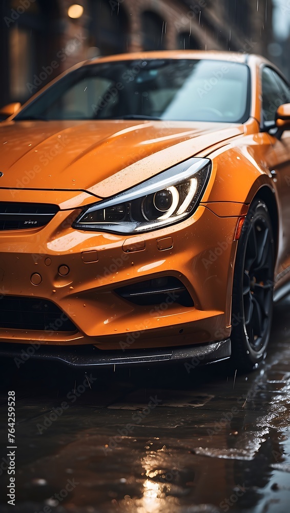 A close up of a sports car A close up of a sports car