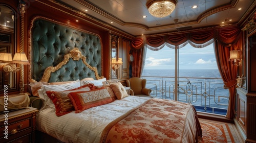 Bed by Window in Bedroom