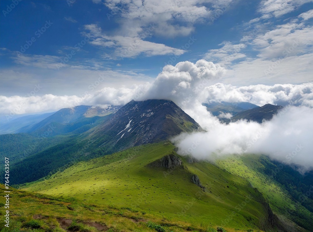Fototapeta premium Landscape with clouds