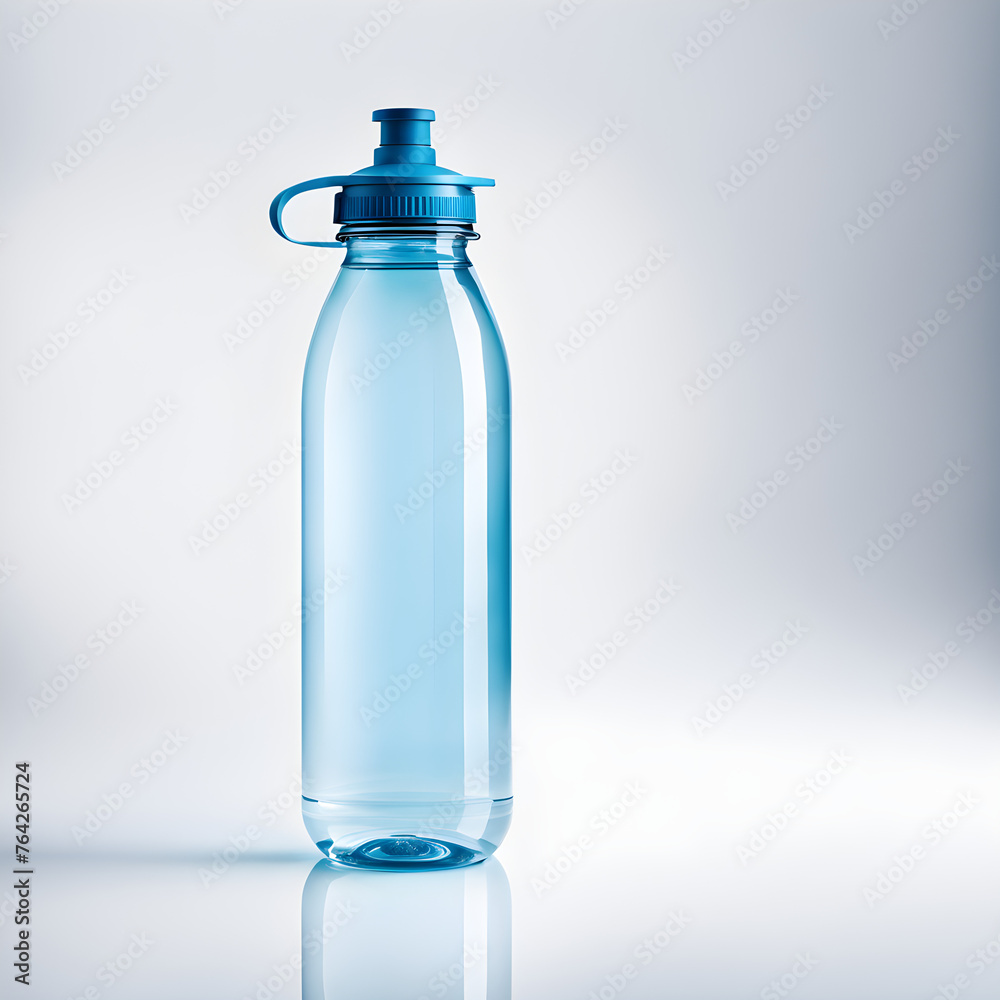 bottle of water isolated on white