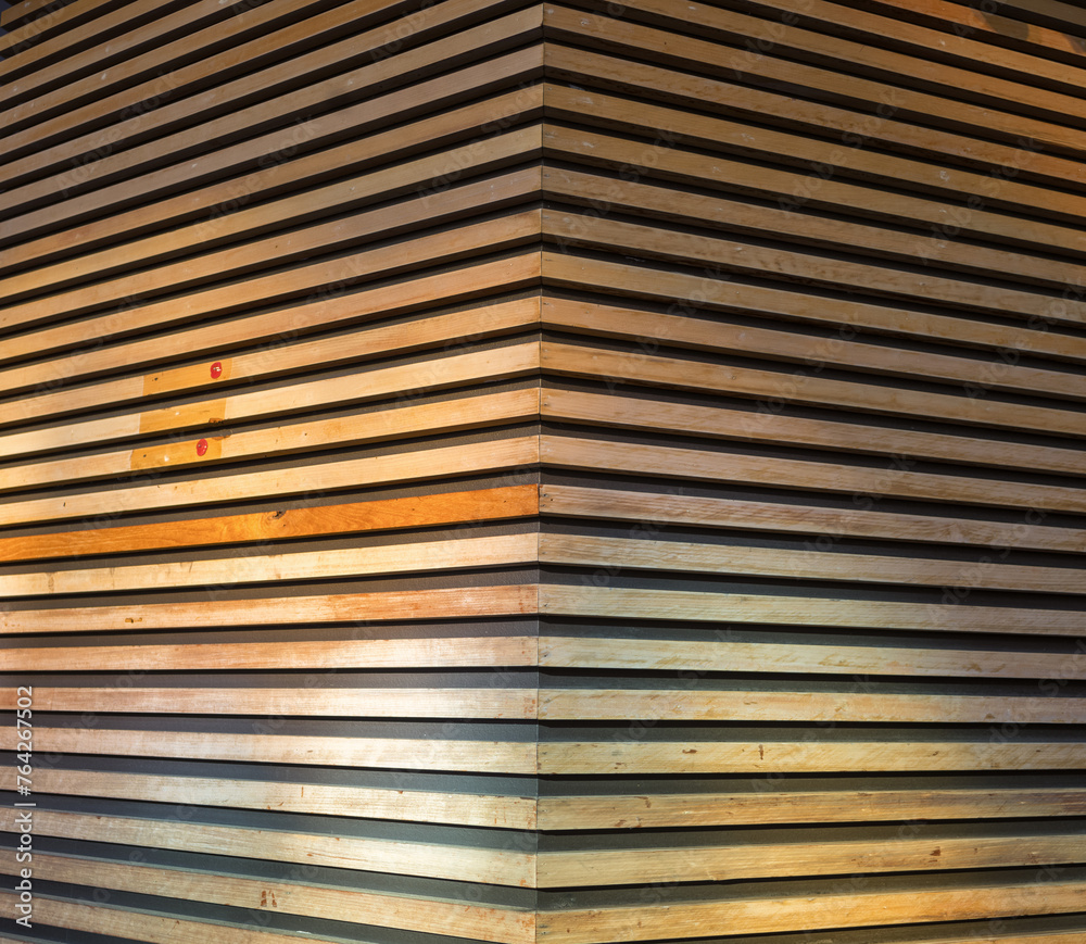 Closeup of a Wooden Plank Corner. Closeup of a Wooden Plank Corner.