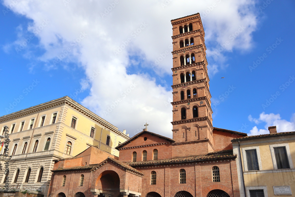 Basilica of Santa Maria in Cosmedin in Rome, Italy