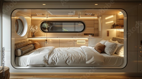 Bed Beside Window in Bedroom