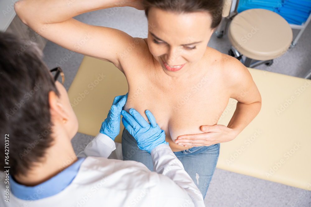 Fototapeta premium Patient Undergoing Diagnostic Examination in Clinic.