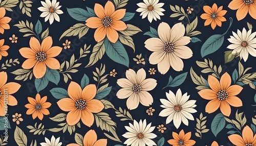 Flower seamless pattern 