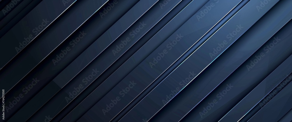 Obraz premium Abstract dark blue geometric background with diagonal stripes of textured metal and rough concrete for corporate design, web banner or presentation cover template