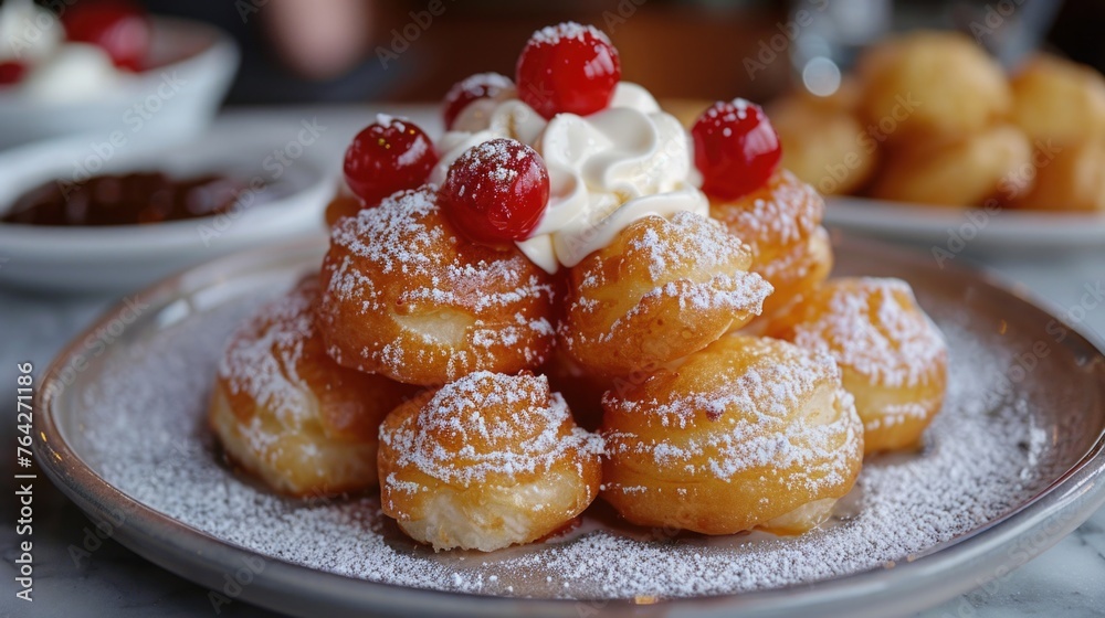 Elevate your dessert game with our homemade Zeppole, a delightful treat for any occasion.