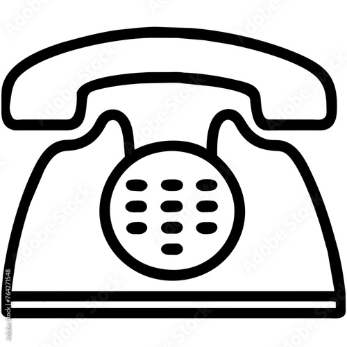 Festnetztelefon mit Wählscheibe