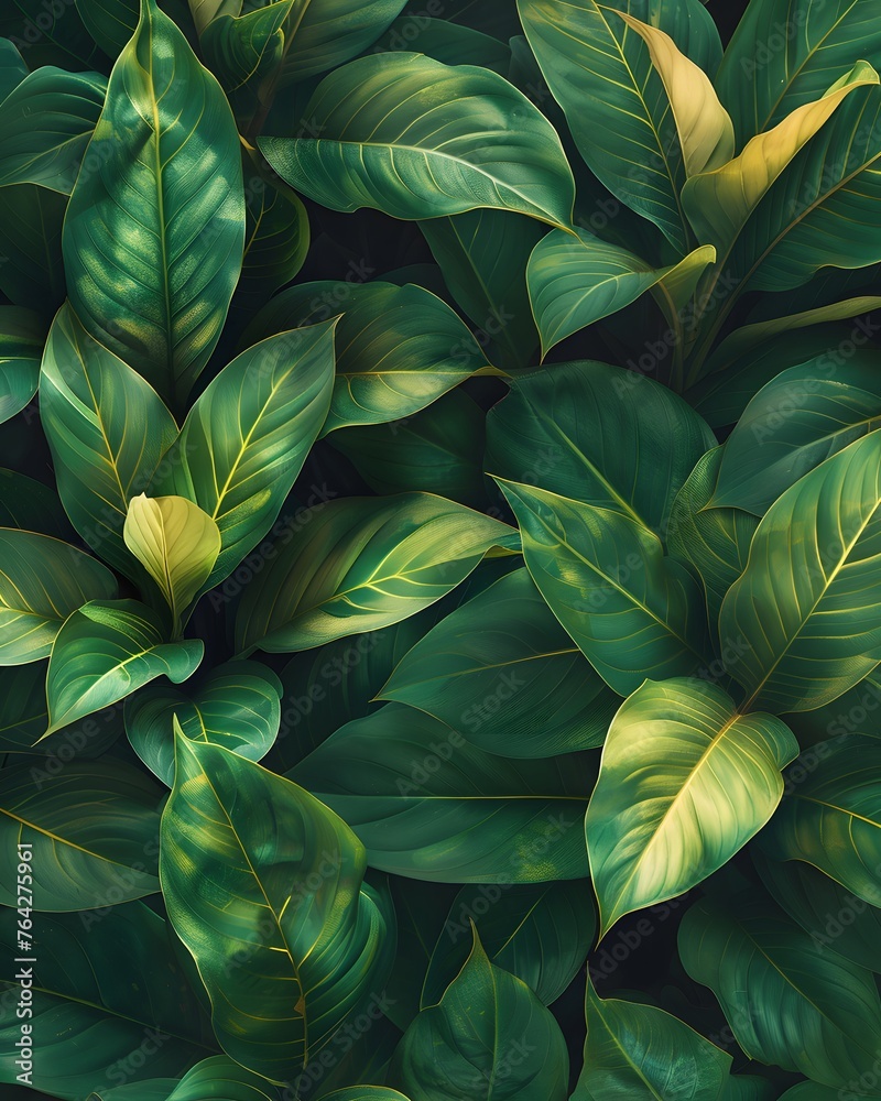 Tropical leaves background, green nature concept, top view . Tropical leaves background, green nature concept, top view .
