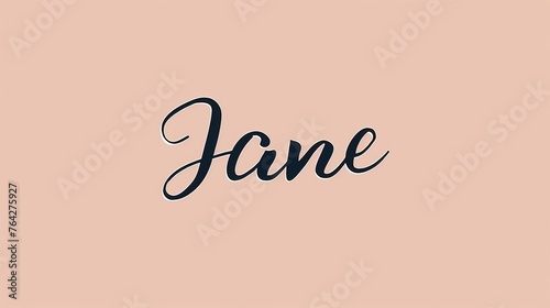 text illustration with the text  Jane 