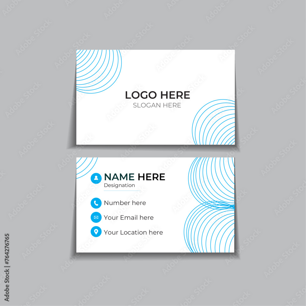 set of business card templates, business card design