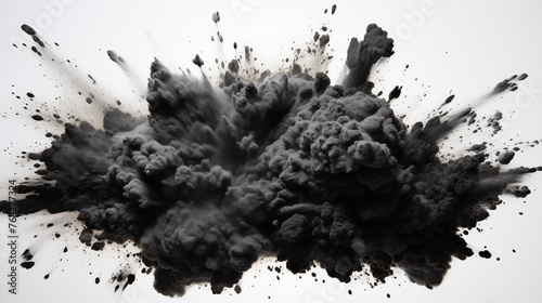 Explosive Charcoal Burst: Capturing the Raw Energy of Abstraction