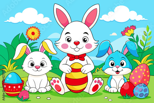  les eufs et lapins pack coloring book