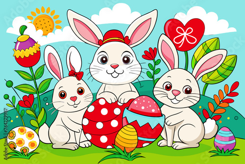  les eufs et lapins pack coloring book