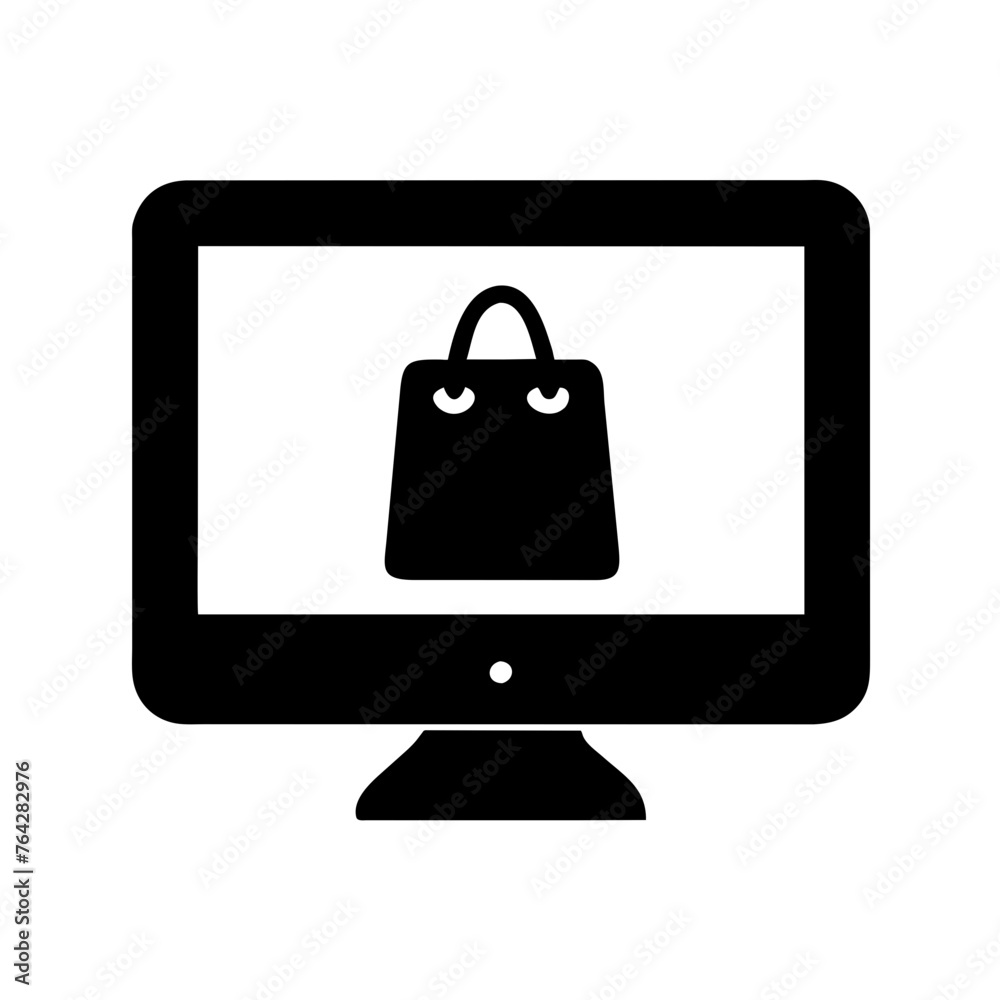 Online business transaction and shop icon vector elemant illustration Online business transaction and shop icon vector elemant illustration