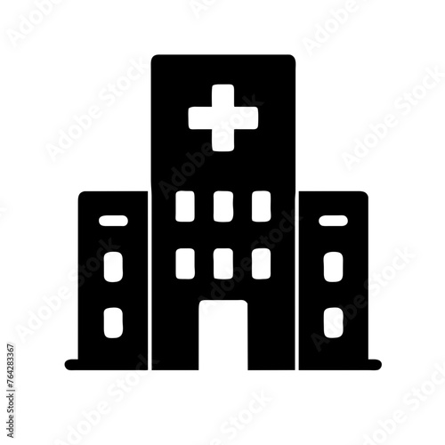 healthcare  facilities Hospital clinic building symbol icon vector
