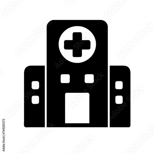healthcare  facilities Hospital clinic building symbol icon vector
