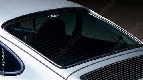 Rear window on a car