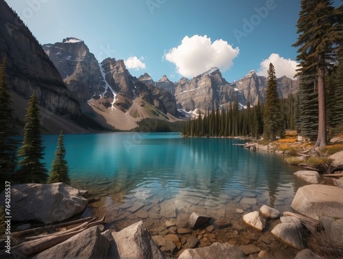 lake national park, lake, mountain, water, landscape, nature, mountains, © Aisha