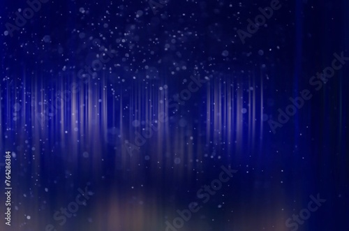abstract dark blue background night lights with stars