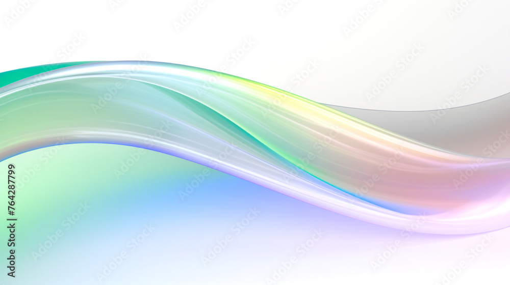 Abstract Colorful Waves on Light Gradient Background Abstract Colorful Waves on Light Gradient Background