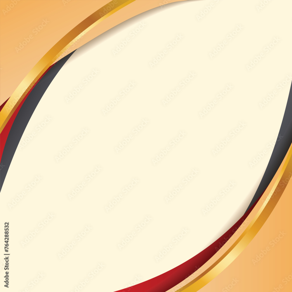 Obraz premium Gold gradient luxury dynamic lines blank background