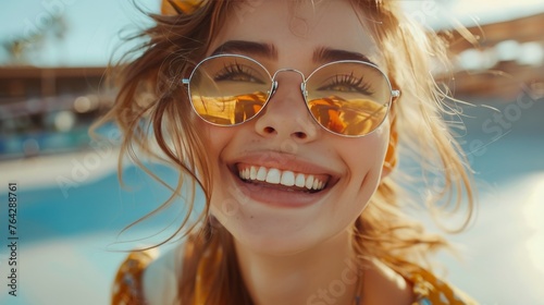 Little Girl Smiling in Yellow Shirt