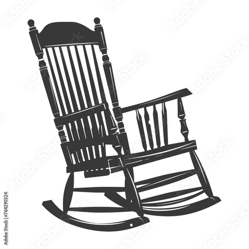 Silhouette rocking Chair black color only
