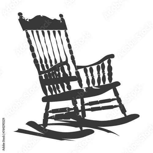 Silhouette rocking Chair black color only