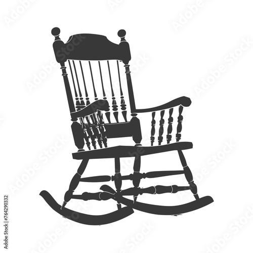 Silhouette rocking Chair black color only