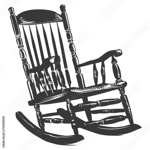 Silhouette rocking Chair black color only