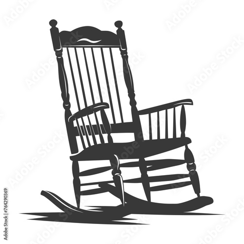 Silhouette rocking Chair black color only