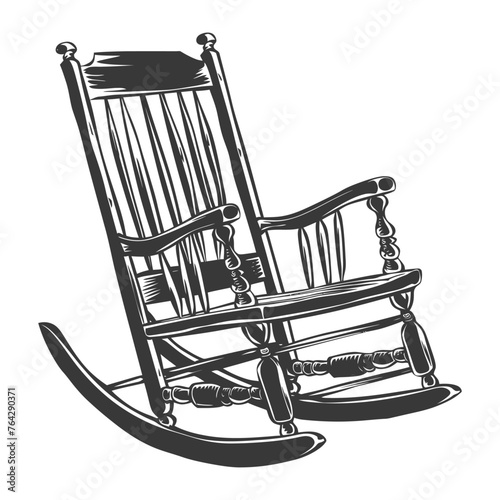 Silhouette rocking Chair black color only