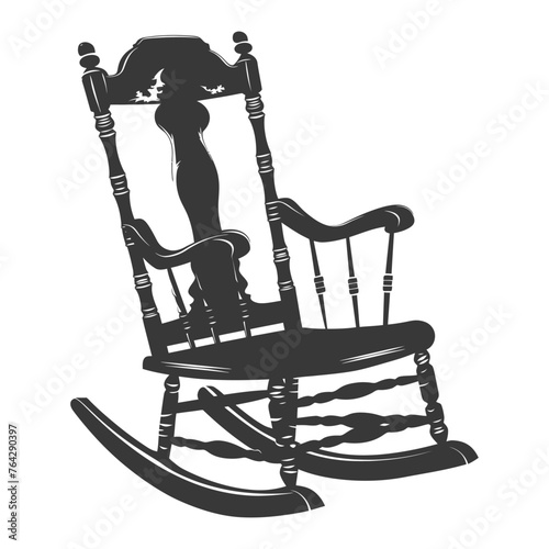 Silhouette rocking Chair black color only