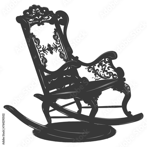 Silhouette rocking Chair black color only