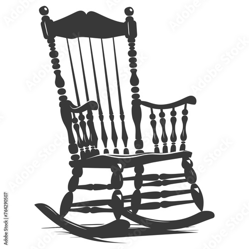 Silhouette rocking Chair black color only