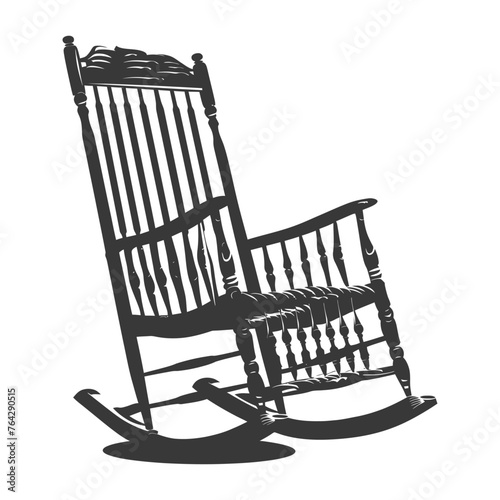 Silhouette rocking Chair black color only