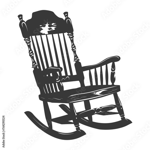 Silhouette rocking Chair black color only