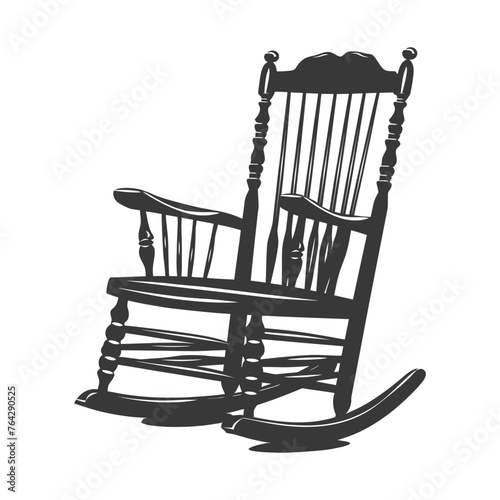 Silhouette rocking Chair black color only
