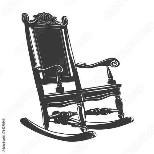 Silhouette rocking Chair black color only