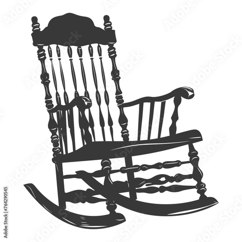 Silhouette rocking Chair black color only